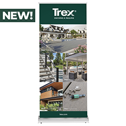 TREX - 33.5" RETRACTABLE BANNER