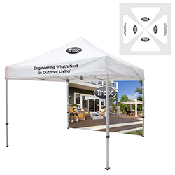 TREX - 10' x 10' EVENT TENT WITH BACK WALL