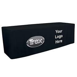 TREX COBRAND 8' FITTED TABLE THROW - FRONT IMPRINT