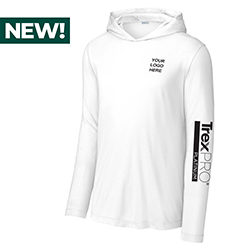 COBRAND TREXPRO PLAT - POSI-UV L/S HOODIE, WHITE