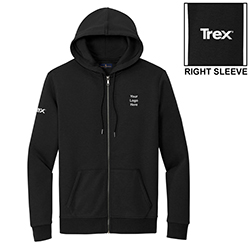 COBRAND TREX - BROOKS BROTHERS MEN'S FULL ZIP HOODIE