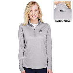 COBRAND TREXPRO PLAT - HEATHER PERFORMANCE 1/4 ZIP