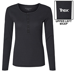 TREX - BOXERCRAFT HARPER LONG SLEEVE HENLEY - LADIES'