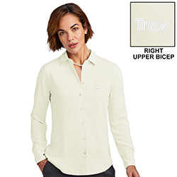 COBRAND TREX - BROOKS BROTHERS LADIES BUTTON SATIN BLOUSE