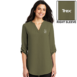 COBRAND TREX - LADIES 3/4 SLEEVE TUNIC BLOUSE