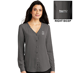 COBRAND TREXPRO PLATINUM - LADIES LONG SLEEVE BUTTON BLOUSE