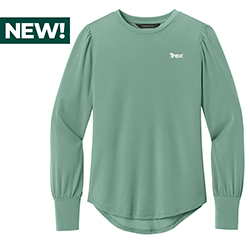 TREX - MERCER + METTLE JERSEY BLOUSON TOP, LADIES